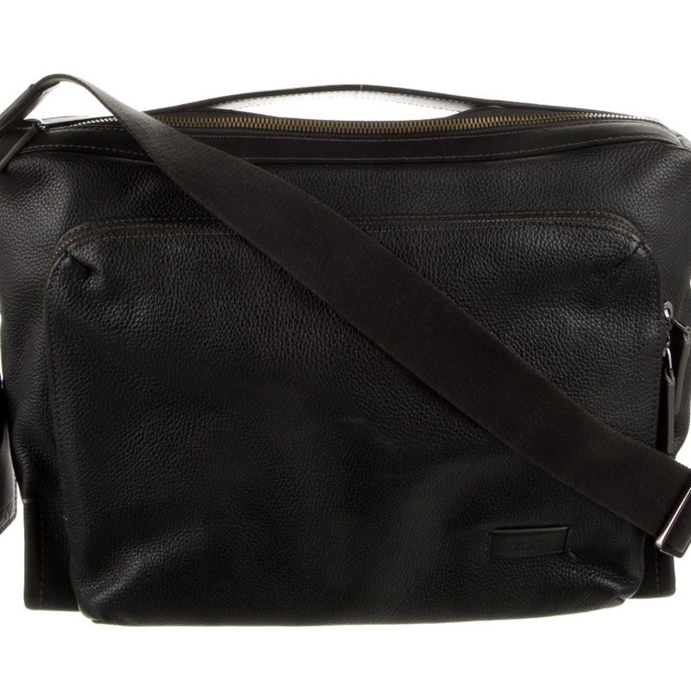 Tumi Black Leather Satchel bag- like new condition